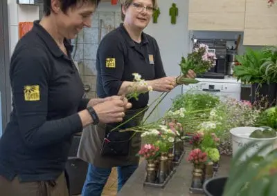 Floristen Bei Der Arbeit