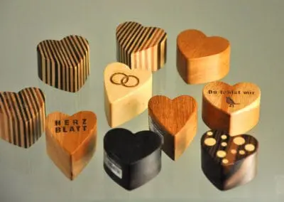 Holz Herzen Deko