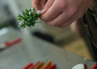 Kraenzchen Binden Floristin